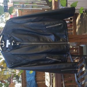 Faux leather jacket